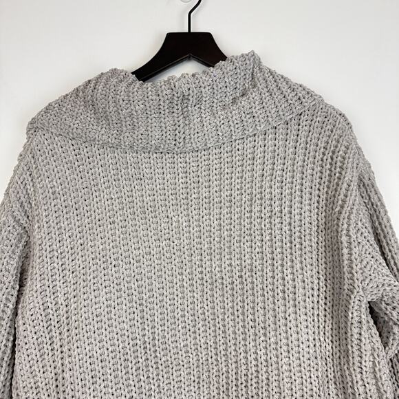 NWOT VICI Thick Chenille Open Cardigan Sweater Gray Soft - Size S - Picture 7 of 8